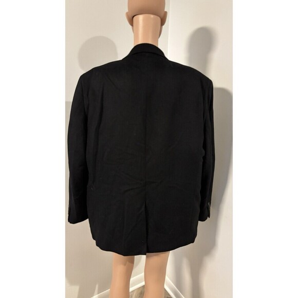 BILL BLASS Vintage Black Camel 2 Button Blazer Jacket Sports Coat Men’s 46R - Picture 4 of 8